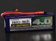 Turnigy nano-tech A-SPEC 4000mah 6S 65~130C Lipo Pack