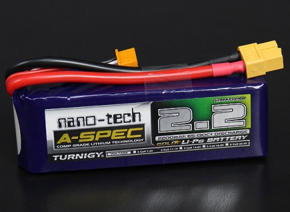 Turnigy nano-tech A-SPEC 2200mah 3S 65~130C Lipo Pack